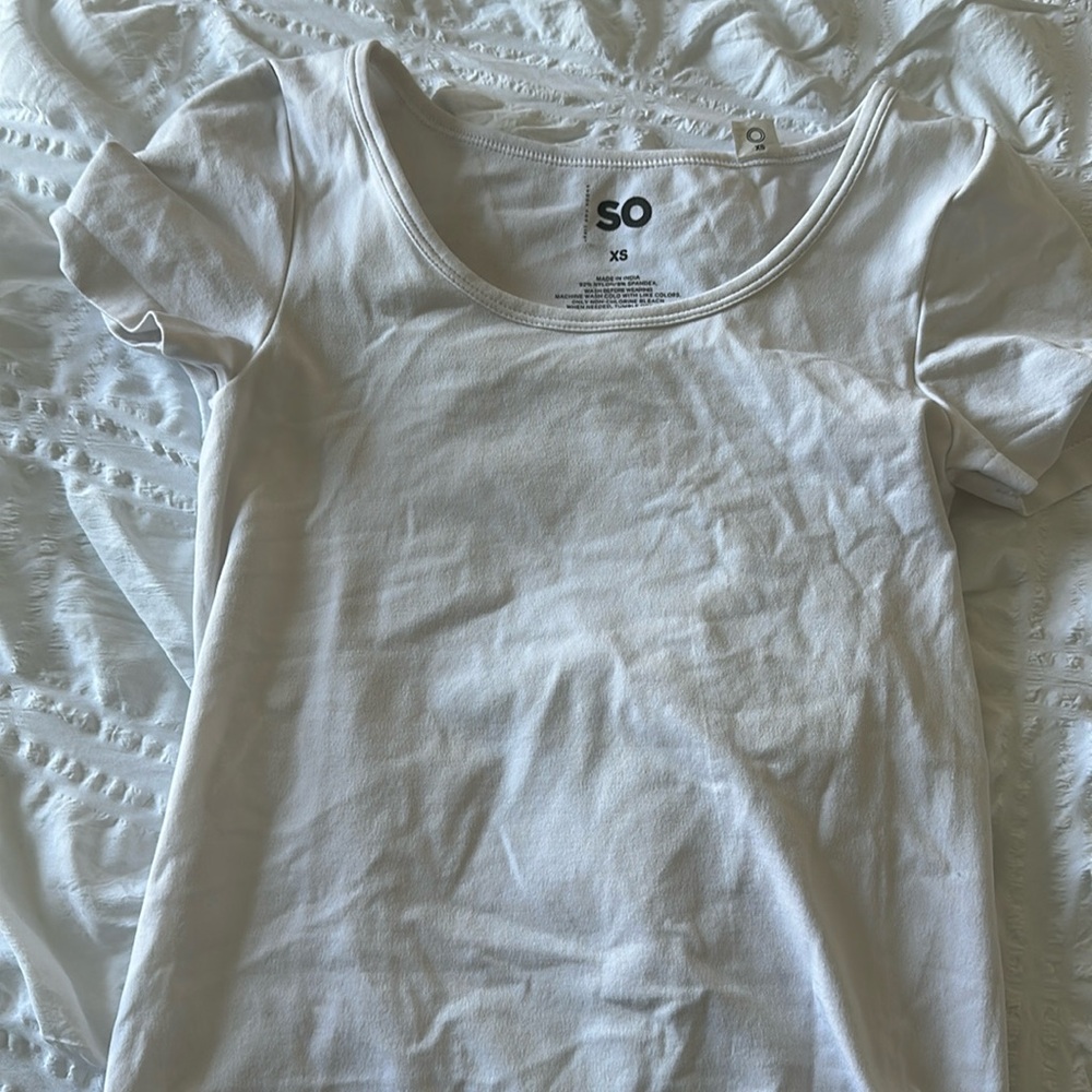 xs white body suit